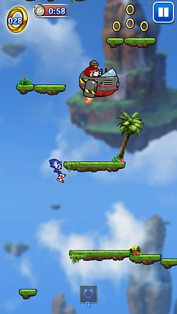 画像ギャラリー No.006のサムネイル画像 / ソニックが空を駆ける。スマートフォン向けアクション「ソニックジャンプ」を紹介する「(ほぼ)日刊スマホゲーム通信」第258回