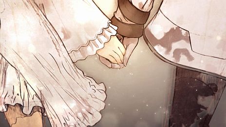 画像ギャラリー No.001のサムネイル画像 / 「シャイニング・アーク」のCM「イラスト篇」が公開に。主人公「フリード」と天使の少女「パニス」が手と心をつなぐ柔らかな色合いが印象的