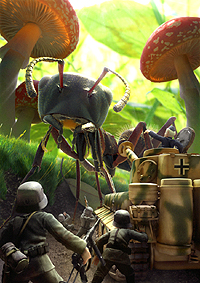 画像ギャラリー No.003のサムネイル画像 / 稲船敬二氏が手がけた「GUILD02」第2弾「虫けら戦車」は,ミクロな戦車部隊が巨大な虫達を相手に戦う作品。“どん判”な「GUILD01」連動特典アリ