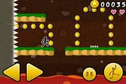 画像ギャラリー No.003のサムネイル画像 / 「ジャンプでコイン」がApp Storeに登場。2段ジャンプでコインを集めよう