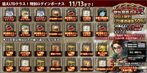 画像集#005のサムネイル/「進撃の巨人 -反撃の翼- ONLINE」,IFイベント「人類崩壊の日」が開催