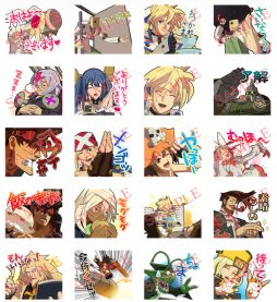 画像ギャラリー No.001のサムネイル画像 / 「GUILTY GEAR Xrd」「XBLAZE」の公式LINEスタンプが配信開始