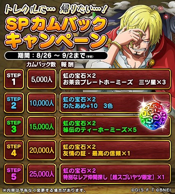 画像ギャラリー No.005のサムネイル画像 / 「ONE PIECE トレジャークルーズ」,イベント“サンジ奪還大作戦!”が開始