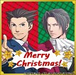 画像ギャラリー No.001のサムネイル画像 / 「逆転裁判」「大逆転裁判」AIROUのクリスマスケーキが登場。特製ステッカーが付属