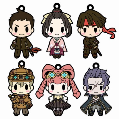 画像ギャラリー No.001のサムネイル画像 / 「大逆転裁判」のラバーストラップコレクションが6月に発売。成歩堂など全6種類