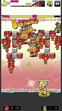 画像集#010のサムネイル/草食系ならぬ野菜系ゾンビをぶっ潰せ。iOS向けブロック崩し「フレッシュネスゾンビーズ」を紹介する「(ほぼ)日刊スマホゲーム通信」第529回