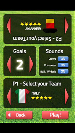 画像集#009のサムネイル/エアホッケー×サッカー。iOS向けアクション「Absolute Football Mania」を紹介する「(ほぼ)日刊スマホゲーム通信」第546回