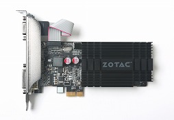 画像ギャラリー No.002のサムネイル画像 / PCIe x1接続対応のGeForce GT 710カードが国内発売。ZOTAC製