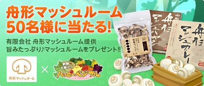 画像集#001のサムネイル/「ハッピーベジフル」,「舟形マッシュルームセット」プレゼントキャンペーンを開催