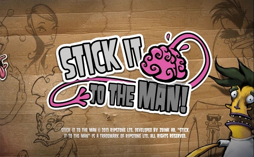画像ギャラリー No.001のサムネイル画像 / 2Dアクションゲーム「Stick It To The Man!」,PC版&PS4版が同時リリース