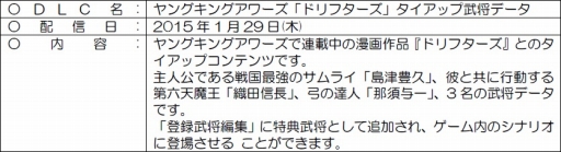 画像ギャラリー No.014のサムネイル画像 / 「信長の野望・創造 with パワーアップキット」,漫画「ドリフターズ」とのコラボDLCが配信