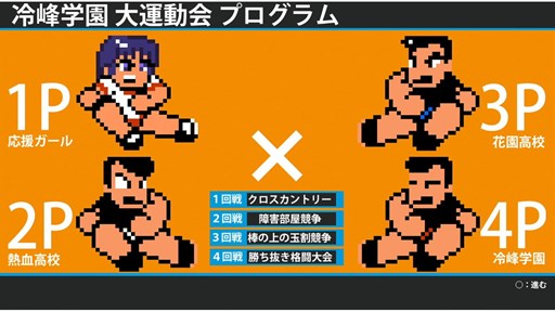 画像ギャラリー No.002のサムネイル画像 / 「ダウンタウン熱血行進曲 それゆけ大運動会 〜オールスタースペシャル〜」チーム追加DLC第1弾「応援ガール パック」が本日より配信