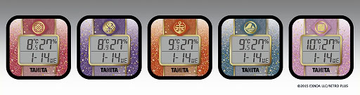 画像ギャラリー No.001のサムネイル画像 / 刀剣男士をモチーフにした109種類のデジタル温湿度計が発売決定。タニタが「刀剣乱舞ONLINE」とコラボレーション