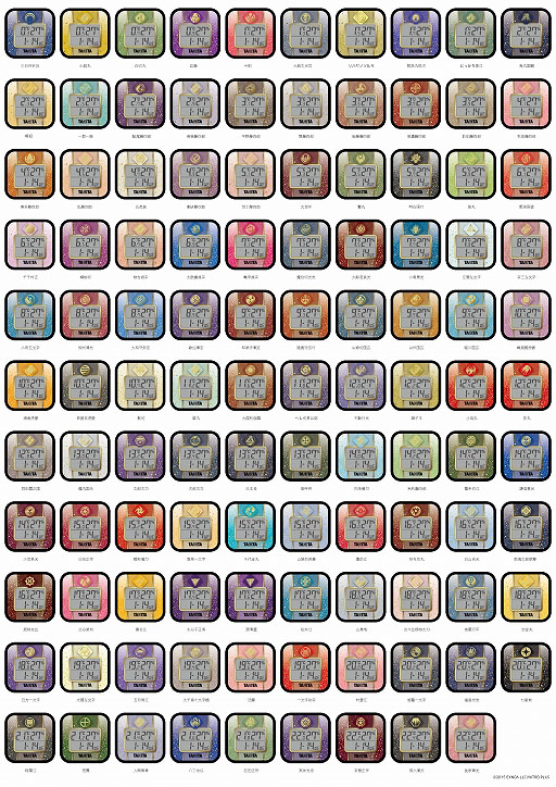 画像ギャラリー No.002のサムネイル画像 / 刀剣男士をモチーフにした109種類のデジタル温湿度計が発売決定。タニタが「刀剣乱舞ONLINE」とコラボレーション