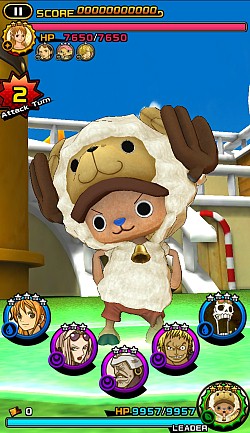 画像集#008のサムネイル/「ONE PIECE DANCE BATTLE」お年玉「★4チョッパーひつじ」を配布