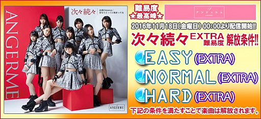画像ギャラリー No.002のサムネイル画像 / 「ハロプロタップライブ」,アンジュルムの人気ナンバー「次々続々」EXTRA難易度が配信