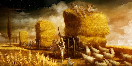 ���������꡼ No.012�Υ���ͥ������ / ��SaGa SCARLET GRACE�׿�����3�ͤΥ���饯�����ȡ�4�ͤμ�͸�����쥪�ʥ�ɤȥ��ꥢ�Υץ��������ʤɤ�����