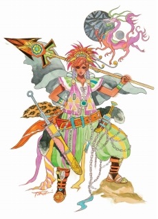 画像ギャラリー No.012のサムネイル画像 / 「SaGa SCARLET GRACE」妖精のグリフィンや星神のマリガン神など5キャラクターが公開。バトル時の行動や,フリーワールドシステムの新情報も