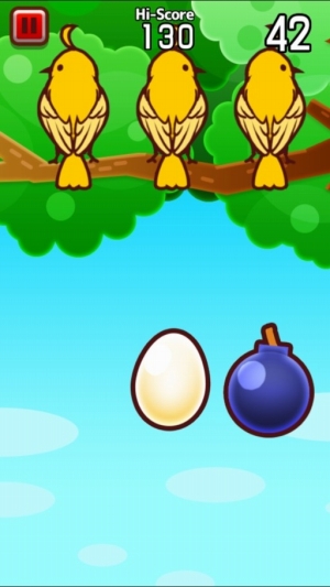 画像ギャラリー No.004のサムネイル画像 / ミニゲーム「エッグキャッチ!〜爆弾とたまご〜」,iOS/Android向けに配信中