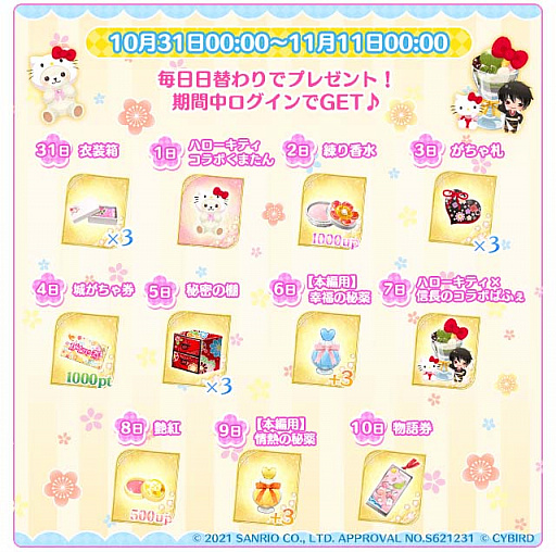 画像ギャラリー No.004のサムネイル画像 / 「イケメン戦国」と“サンリオキャラクターズ”のコラボがスタート