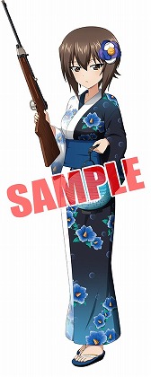 画像ギャラリー No.004のサムネイル画像 / 「ガルパン 戦車道大作戦!」,浴衣衣装生徒の第2弾が登場