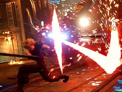 「FFVII REMAKE」の戦闘シーンを収録したムービーを掲載。「ATBゲージ」や「キャラ切り替え」を駆使して戦う様子に注目