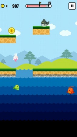 画像ギャラリー No.002のサムネイル画像 / キュートなキャラのACT「TWIN HOPPER」Android版が配信スタート