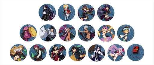 画像ギャラリー No.001のサムネイル画像 / 「ルフランの地下迷宮と魔女ノ旅団」の缶バッジが登場。「ドロニア」「ルカ」など全17種類