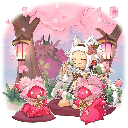 画像ギャラリー No.001のサムネイル画像 / 「アルケミアストーリー」で桜がモチーフの限定アバターが獲得可能なお花見イベントが開催