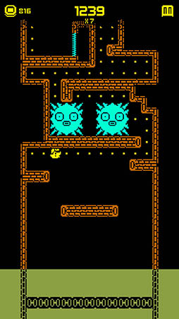 画像ギャラリー No.004のサムネイル画像 / 画面を上下左右にフリックして上を目指せ。iOS向けアクションゲーム「Tomb of the Mask」を紹介する「(ほぼ)日刊スマホゲーム通信」第1111回