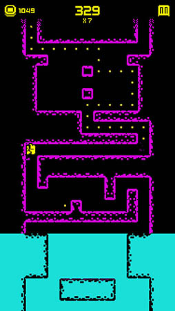 画像ギャラリー No.005のサムネイル画像 / 画面を上下左右にフリックして上を目指せ。iOS向けアクションゲーム「Tomb of the Mask」を紹介する「(ほぼ)日刊スマホゲーム通信」第1111回