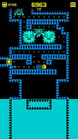 画像ギャラリー No.008のサムネイル画像 / 画面を上下左右にフリックして上を目指せ。iOS向けアクションゲーム「Tomb of the Mask」を紹介する「(ほぼ)日刊スマホゲーム通信」第1111回