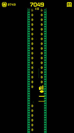 画像ギャラリー No.009のサムネイル画像 / 画面を上下左右にフリックして上を目指せ。iOS向けアクションゲーム「Tomb of the Mask」を紹介する「(ほぼ)日刊スマホゲーム通信」第1111回