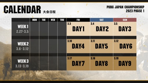 ꡼ No.002Υͥ / PUBG JAPAN CHAMPIONSHIP 2023Phase1Υ塼뤬