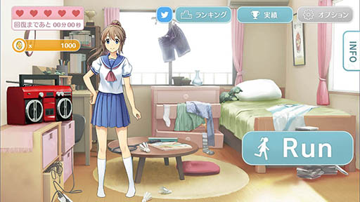 画像ギャラリー No.004のサムネイル画像 / 夏海ちゃん(16歳)が走り続ける「乙女ダッシュ」を紹介する「(ほぼ)日刊スマホゲーム通信」第1176回