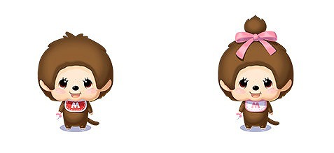 画像ギャラリー No.002のサムネイル画像 / 「LINE タッチモンチー」,「モンチッチ」とのコラボが本日開始
