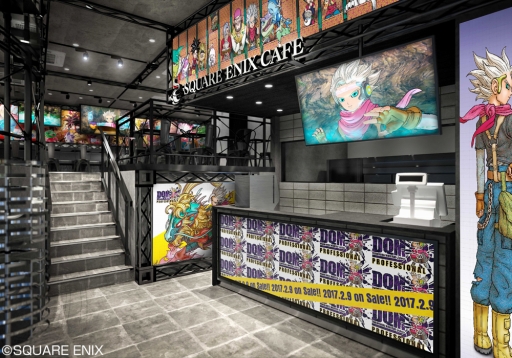 画像ギャラリー No.001のサムネイル画像 / 「SQUARE ENIX CAFE」,内装を「DQMJ3 プロフェッショナル」テーマにチェンジ。限定メニューも登場