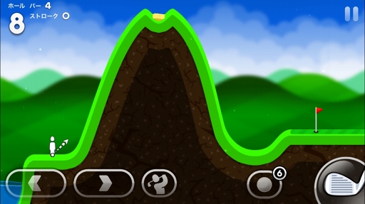 画像ギャラリー No.002のサムネイル画像 / アクロバティックなコースが楽しめる横視点のゴルフゲーム「Super Stickman Golf 3」を紹介する「(ほぼ)日刊スマホゲーム通信」第1234回
