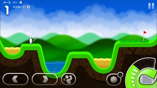 画像ギャラリー No.005のサムネイル画像 / アクロバティックなコースが楽しめる横視点のゴルフゲーム「Super Stickman Golf 3」を紹介する「(ほぼ)日刊スマホゲーム通信」第1234回