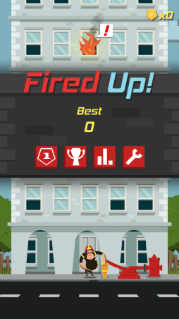 画像ギャラリー No.001のサムネイル画像 / 燃え盛るビルを前に消防士がとった行動とは。スマホ向けタップアクションゲーム「Fired Up」を紹介する「(ほぼ)日刊スマホゲーム通信」第1240回
