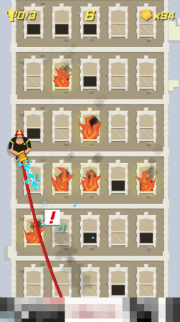 画像ギャラリー No.006のサムネイル画像 / 燃え盛るビルを前に消防士がとった行動とは。スマホ向けタップアクションゲーム「Fired Up」を紹介する「(ほぼ)日刊スマホゲーム通信」第1240回