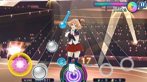 画像ギャラリー No.015のサムネイル画像 / 「マクロス」シリーズの歌姫と名曲が目白押し! “超時空リズムゲーム”を謳う「歌マクロス スマホDeカルチャー」プレイレポート