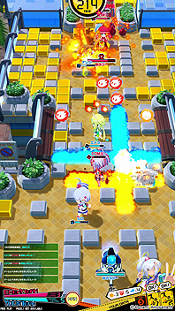 画像ギャラリー No.003のサムネイル画像 / 「ボンバーガール」がアーケードで本日稼働開始。「ボンバーマン」のシステムをベースにチームバトルの要素を盛り込んだ新作