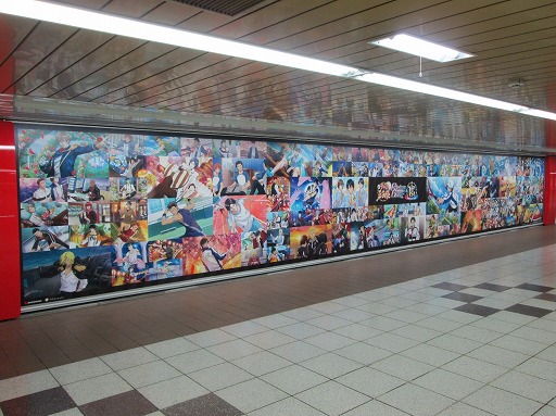 画像ギャラリー No.002のサムネイル画像 / 「新テニスの王子様 RisingBeat」,新宿メトロプロムナードに1周年を記念したポスターを掲出