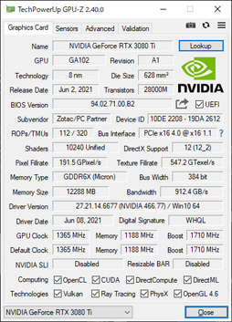 ꡼ No.006Υͥ / ZOTACGeForce RTX 3080 Ti AMP Holoץӥ塼ΡAMPɥǥNVIDIAˤɤޤǺդΤ