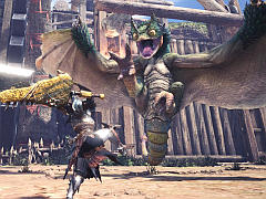 「MONSTER HUNTER: WORLD」,新モンスター4頭の生態とは……。狩りの様子を収めた先行プレイ動画を紹介。“飛雷竜 トビカガチ”などに操虫棍で挑む