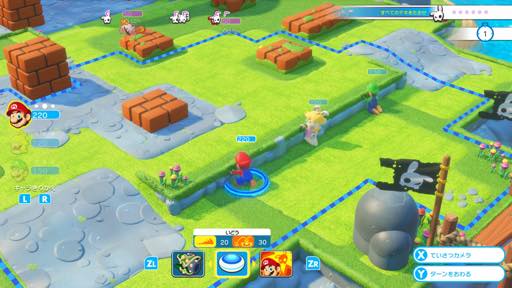 画像ギャラリー No.007のサムネイル画像 / マリオの戦略バトルは,シェイプされたルール&連携重視でテンポ良く楽しめる。「マリオ+ラビッツ キングダムバトル」プレイレポート