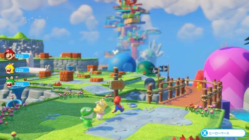 画像ギャラリー No.008のサムネイル画像 / マリオの戦略バトルは,シェイプされたルール&連携重視でテンポ良く楽しめる。「マリオ+ラビッツ キングダムバトル」プレイレポート