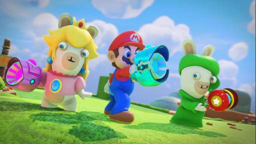 画像ギャラリー No.009のサムネイル画像 / マリオの戦略バトルは,シェイプされたルール&連携重視でテンポ良く楽しめる。「マリオ+ラビッツ キングダムバトル」プレイレポート