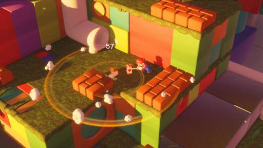 画像ギャラリー No.015のサムネイル画像 / マリオの戦略バトルは,シェイプされたルール&連携重視でテンポ良く楽しめる。「マリオ+ラビッツ キングダムバトル」プレイレポート